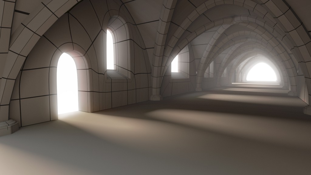 Environment Building Medieval Hallway preview image 1
